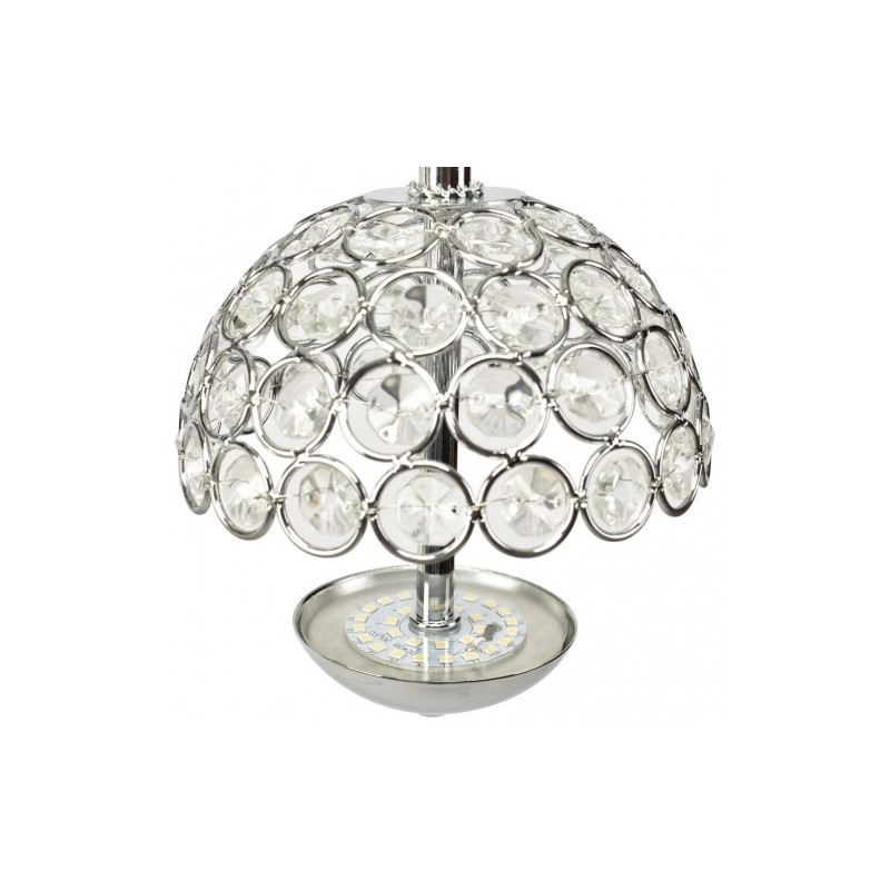 Lampa sufitowa do sypialni z kryształkami