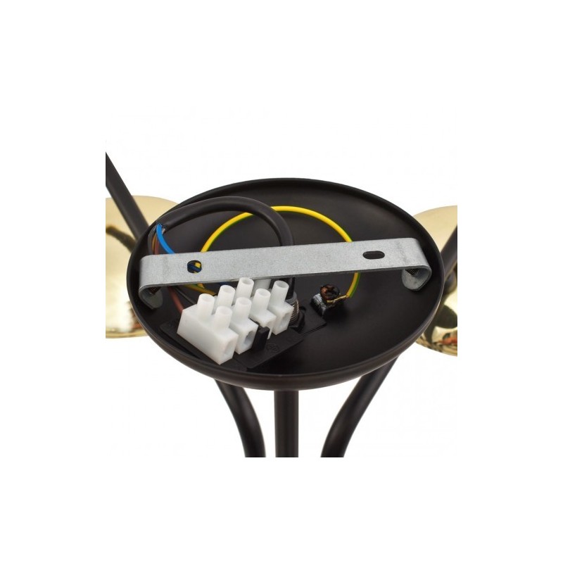 Podstawa lampy sufitowej do salonu czarna