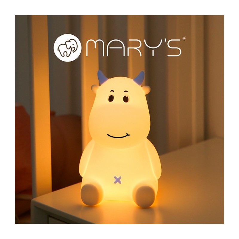 Lampka nocna silikonowa krówka bezpieczna dla maluszka Lampka nocna silikonowa krówka bezpieczna dla maluszka