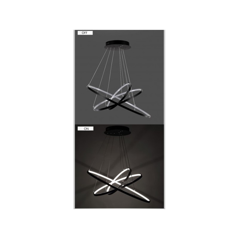 Duża lampa sterowana pilotem do Salonu