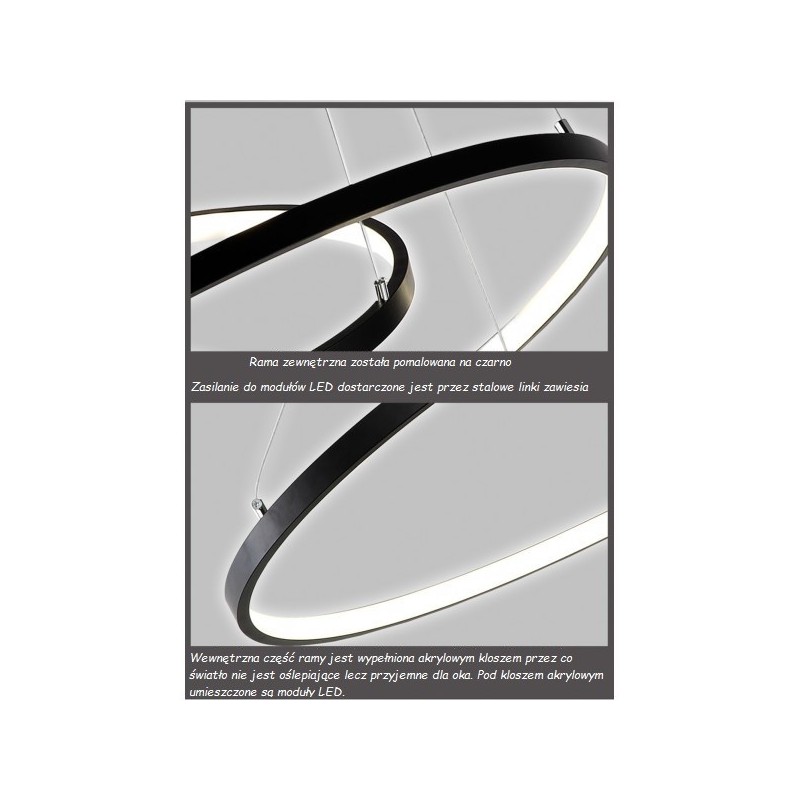 Ringi w powiększeniu Lampy sufitowej LED