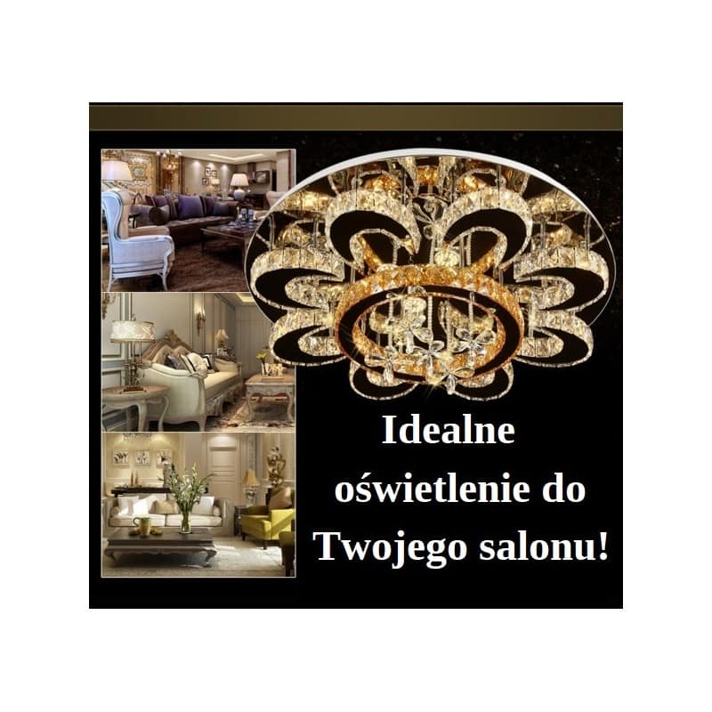 Elegancji plafon z kryształami