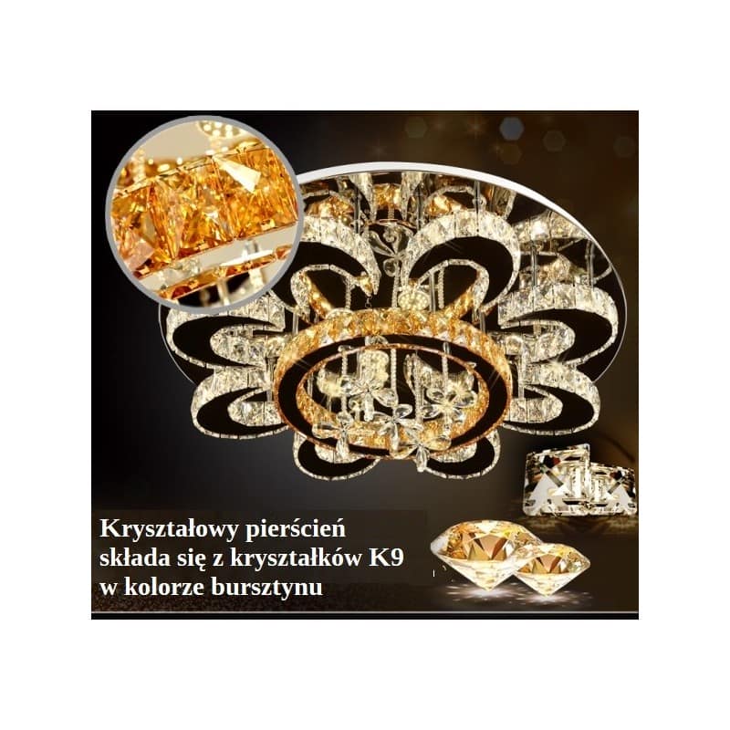 Plafon z akcentem złotego