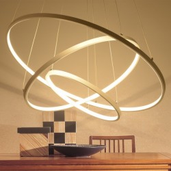 Lampa LED biała sterowana pilotem do pokoju