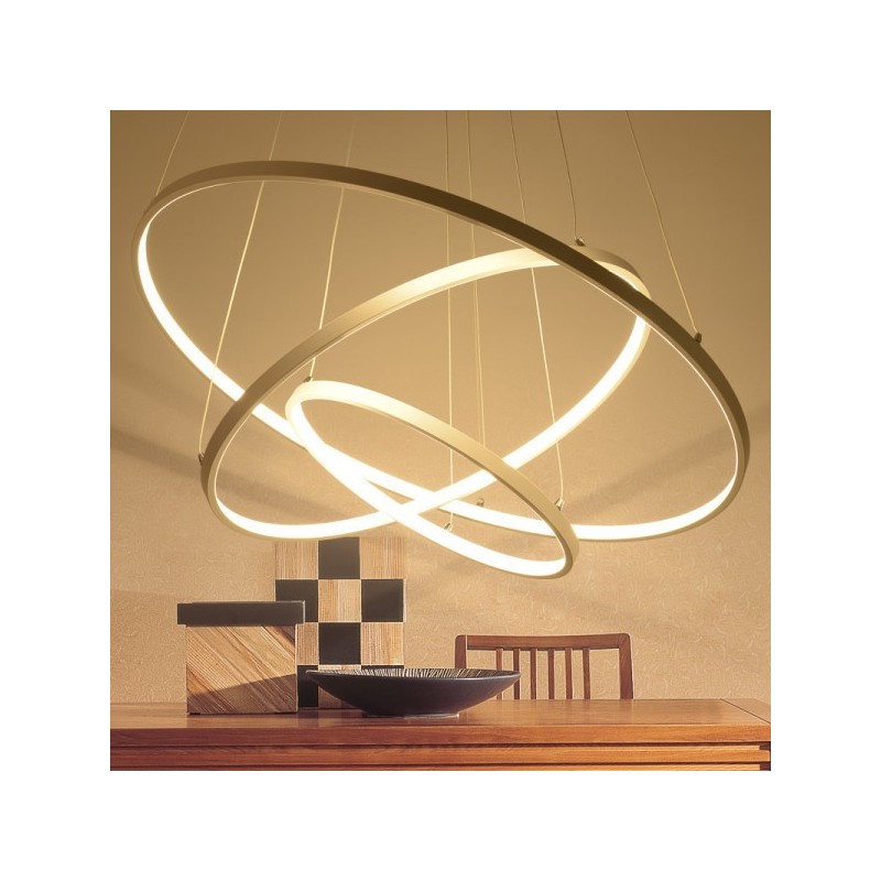 Lampa LED biała sterowana pilotem do pokoju