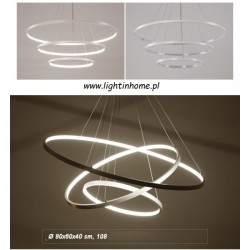 lampa wisząca biała sterowana pilotem do jadalni