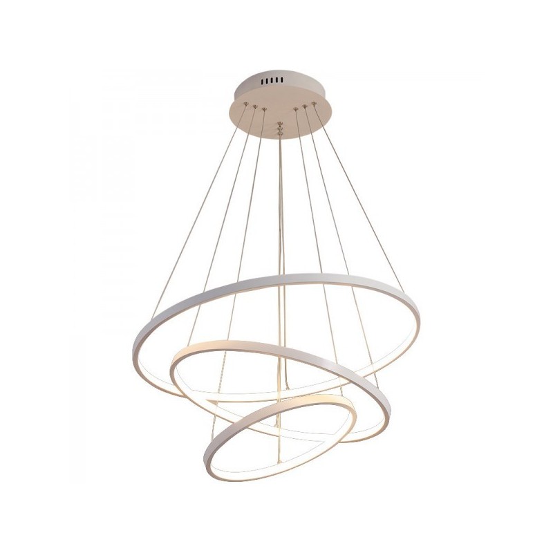 lampa sufitowa biała sterowana pilotem do biura