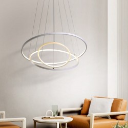 Lampa LED biała do sypialni