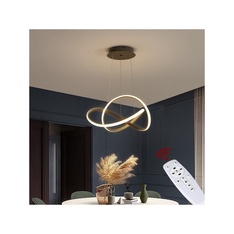 Lampa wisząca sterowana pilotem do Salonu