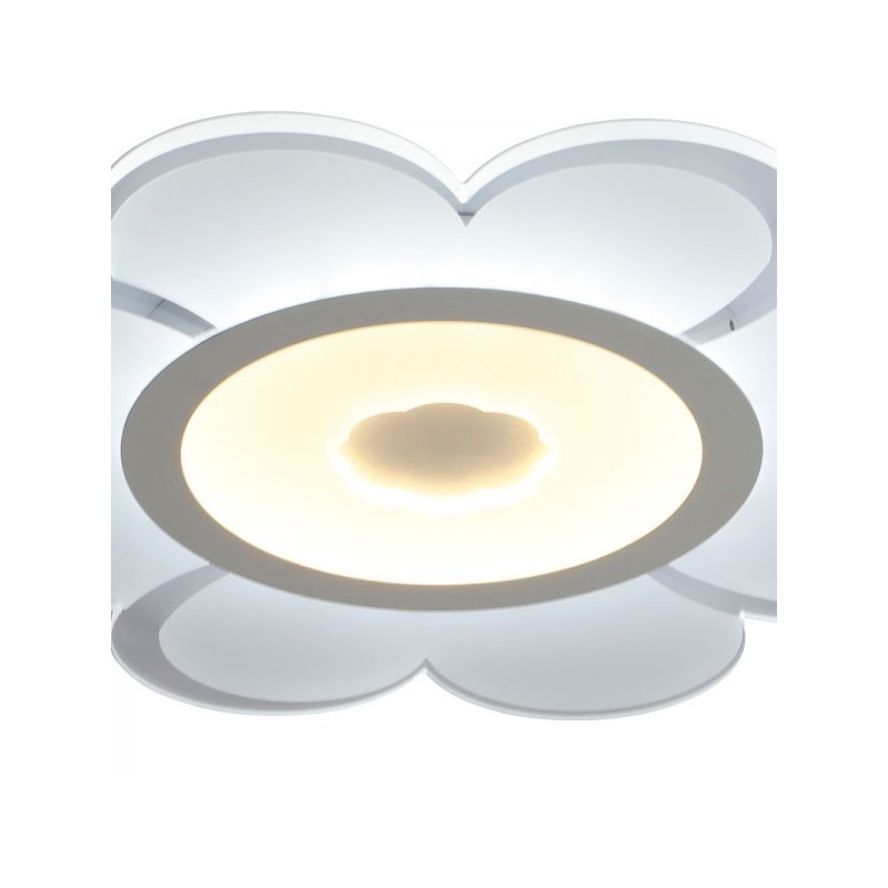 Plafon sufitowy LED Sterowany pilotem biały do sypialni