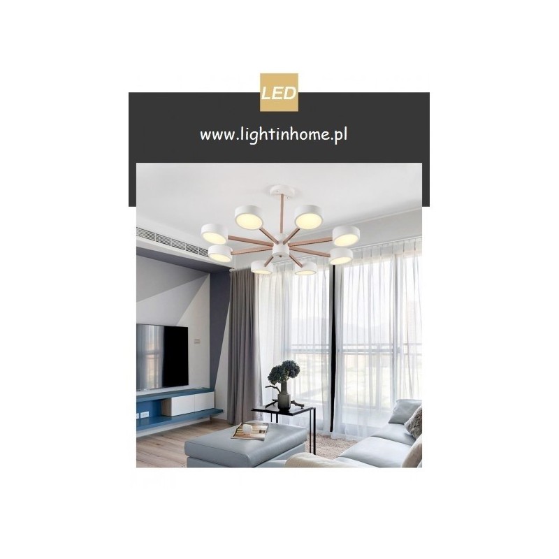 Lampa led sufitowa do salonu