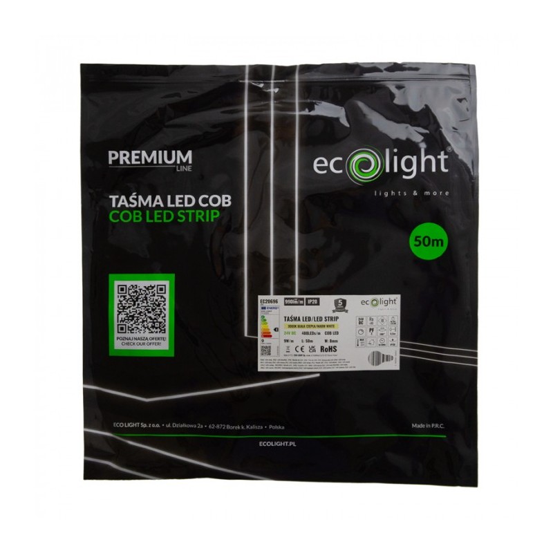 Taśma LED COB 3000K
