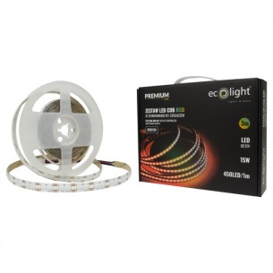 Taśma LED COB zestaw gotowy do użycia RGB pilot zasilacz