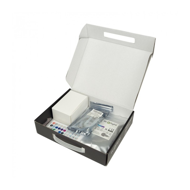 Gotowy zestaw Taśmy LED RGB z zasilaczem i pilotem oraz sterownikiem  3m COB 12V