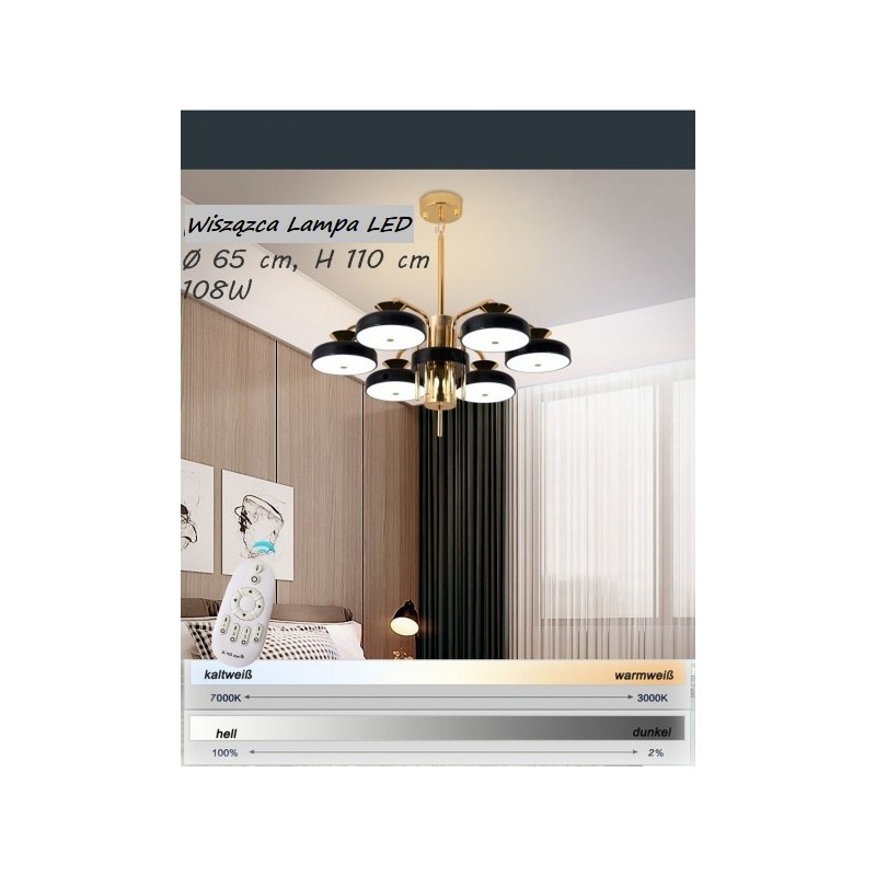 Lampa sufitowa do salonu Luna Lampa sufitowa do salonu Luna