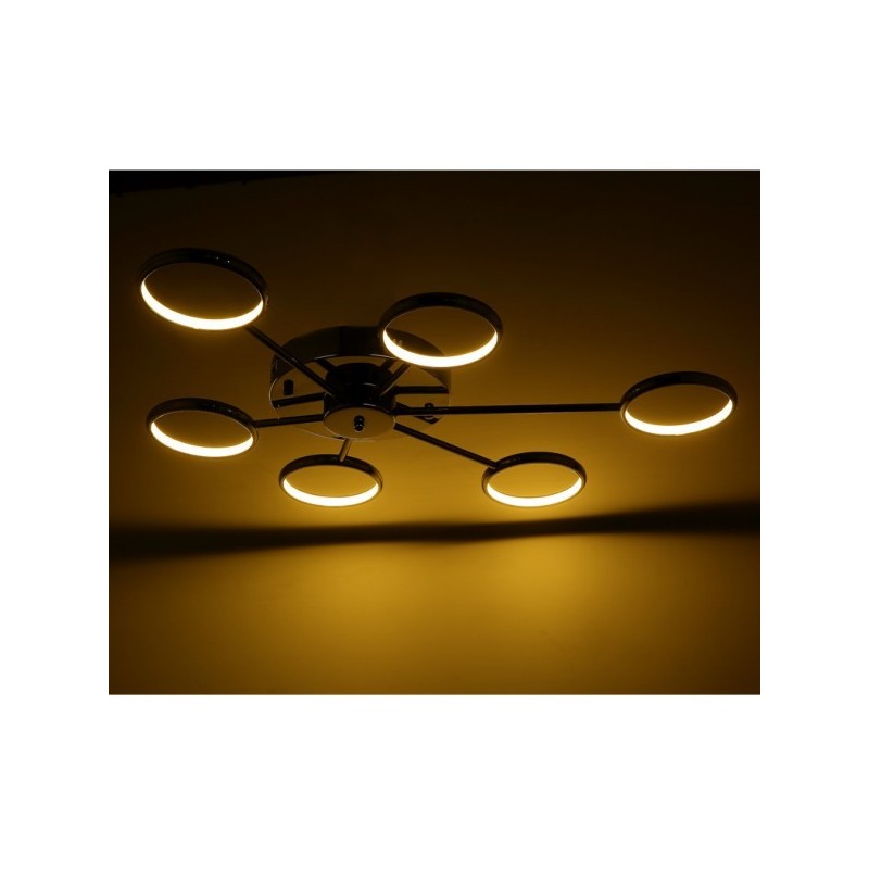 Świecący plafon sufitowy LED do kuchni chromowy Świecący plafon sufitowy LED do kuchni chromowy