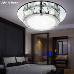 Lampa sufitowa LED, plafon kryształowy  okrągła model: GLO-1