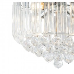 Lampa sufitowa z kryształkami glamour