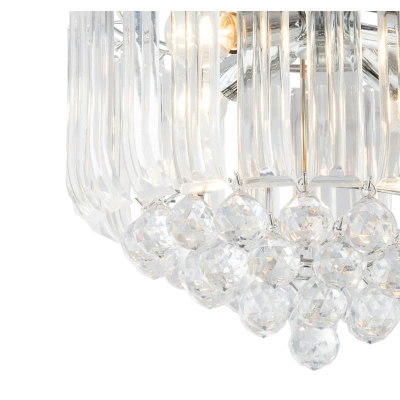 Lampa sufitowa z kryształkami glamour