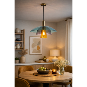 Lampa wisząca w kształcie kwiatu romantyczna