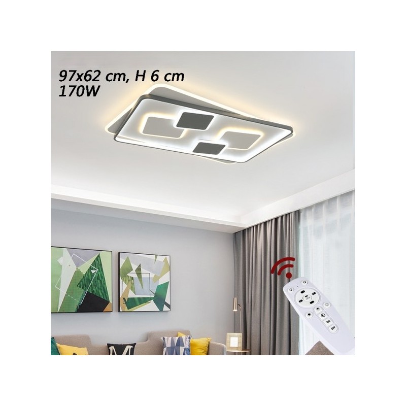 plafon led sterowany pilotem ze zmianą barwy światła i natężenia
