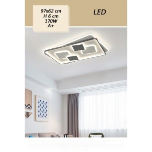 plafon led nowoczesny sterowany pilotem