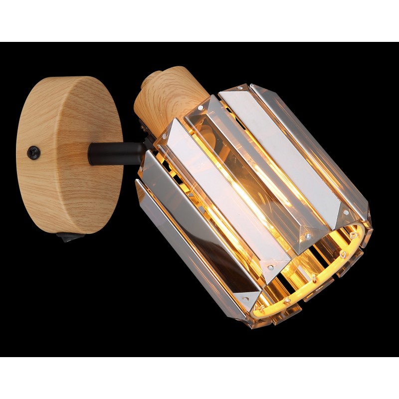 Kinkiet w stylu glamour z kryształami