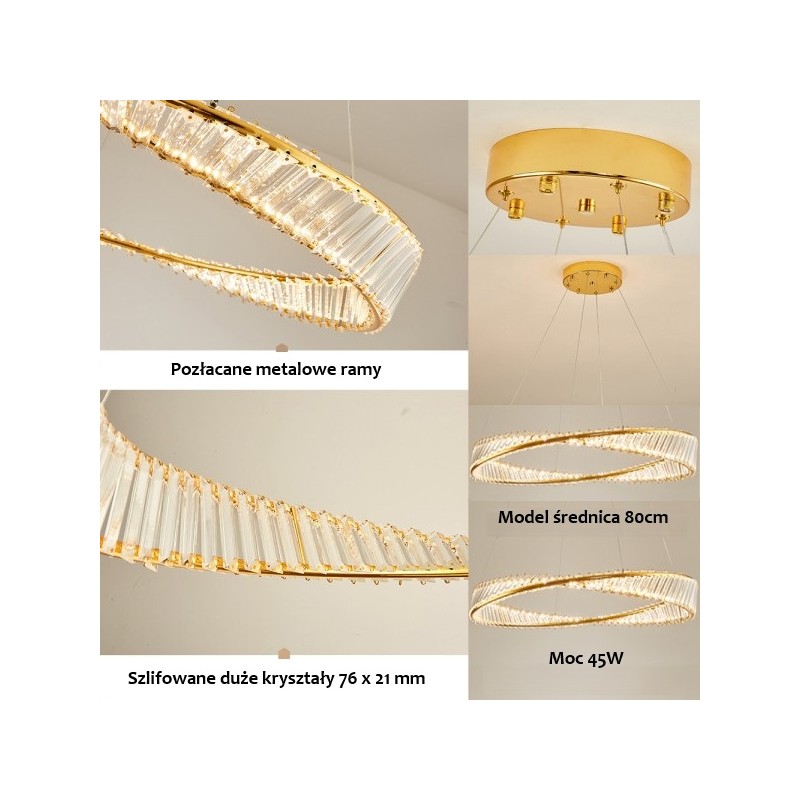 nowoczesna lampa sufitowa LED z pozłacaną ramą nowoczesna lampa sufitowa LED z pozłacaną ramą