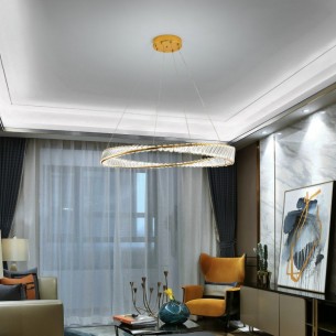 żyrandol kryształowy LED glamour do salonu żyrandol kryształowy LED glamour do salonu