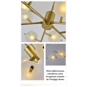 energooszczędna lampa wisząca LED do salonu