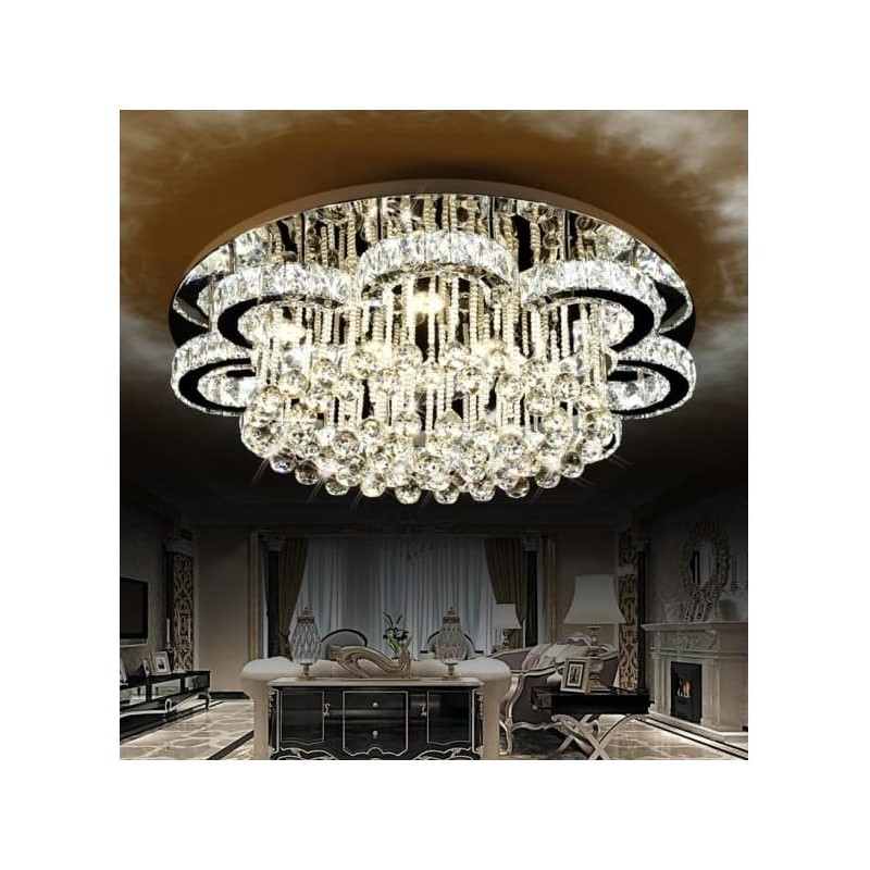 elegancki plafon LED glamour do jadalni elegancki plafon LED glamour do jadalni