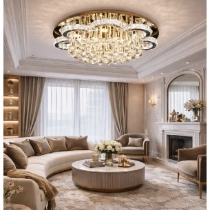 nowoczesna lampa sufitowa LED z kryształami K9 nowoczesna lampa sufitowa LED z kryształami K9