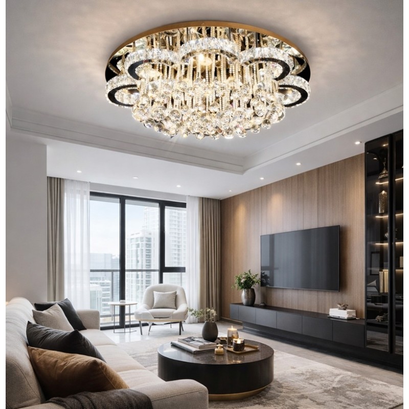 żyrandol LED glamour z kryształami Crystal Luxe 96 żyrandol LED glamour z kryształami Crystal Luxe 96