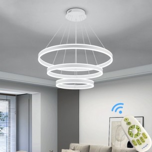 nowoczesna lampa LED ring do salonu