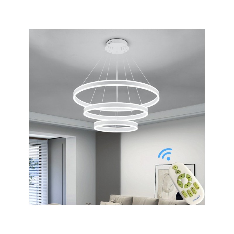 nowoczesna lampa LED ring do salonu