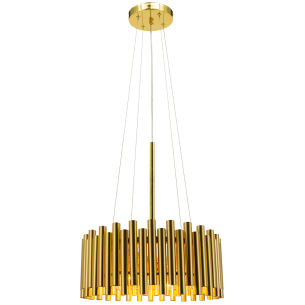 złota lampa glamour do salonu