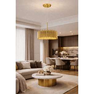 lampa wisząca złota 4xE27 narni