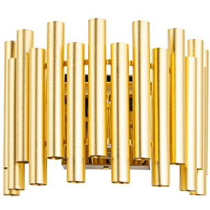 Kinkiet złoty E27 Narni | Kinkiet glamour do salonu