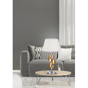 lampka nocna denis złoto chrom