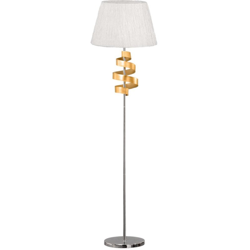 lampa podłogowa denis chrom złoty