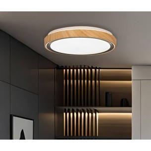 lampa sufitowa drewno czarna