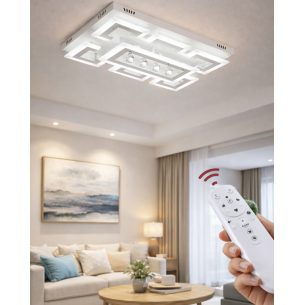 Plafon LED duży na pilota nowoczesny