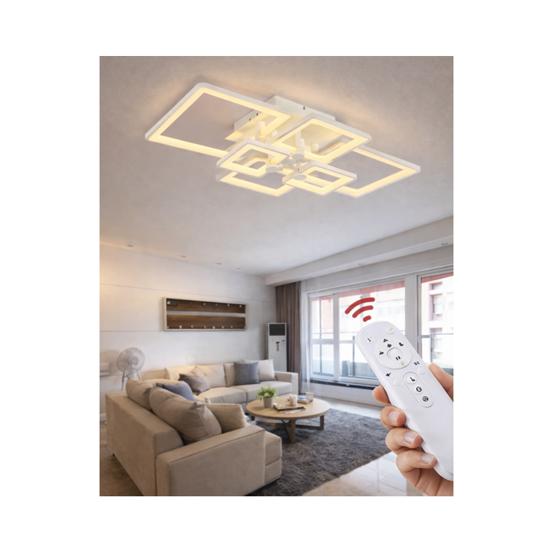 Plafon LED na pilota do salonu