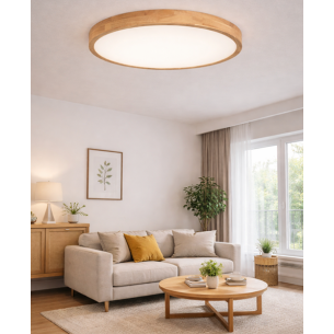 Plafon LED w stylu skandynawskim