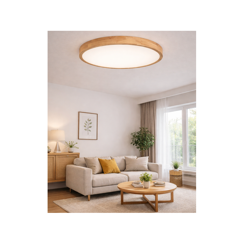 Plafon LED w stylu skandynawskim