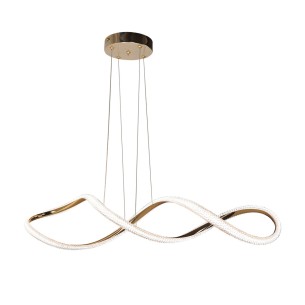 lampa led z kryształkami nad stół