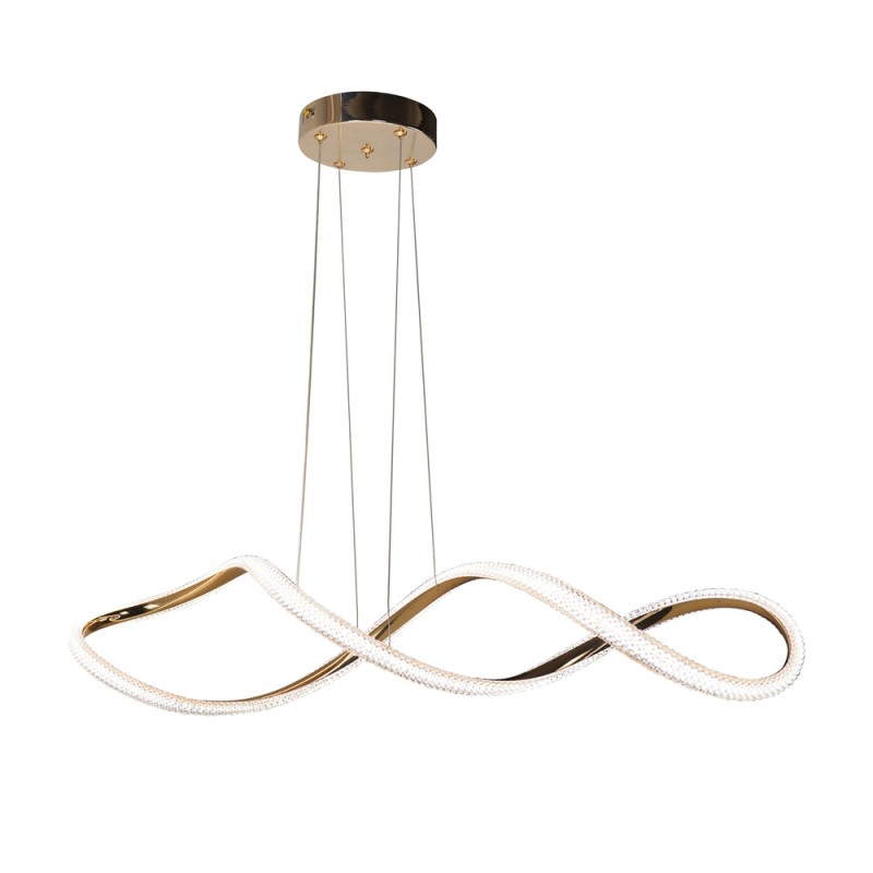 lampa led z kryształkami nad stół