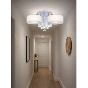 Lampa led sufitowa z kryształami