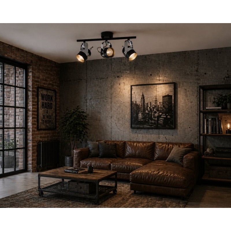 Lampa w stylu loft do salonu