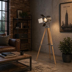lampa podłogowa loft industrialna